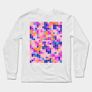 Colorful Mosaic Pattern Long Sleeve T-Shirt